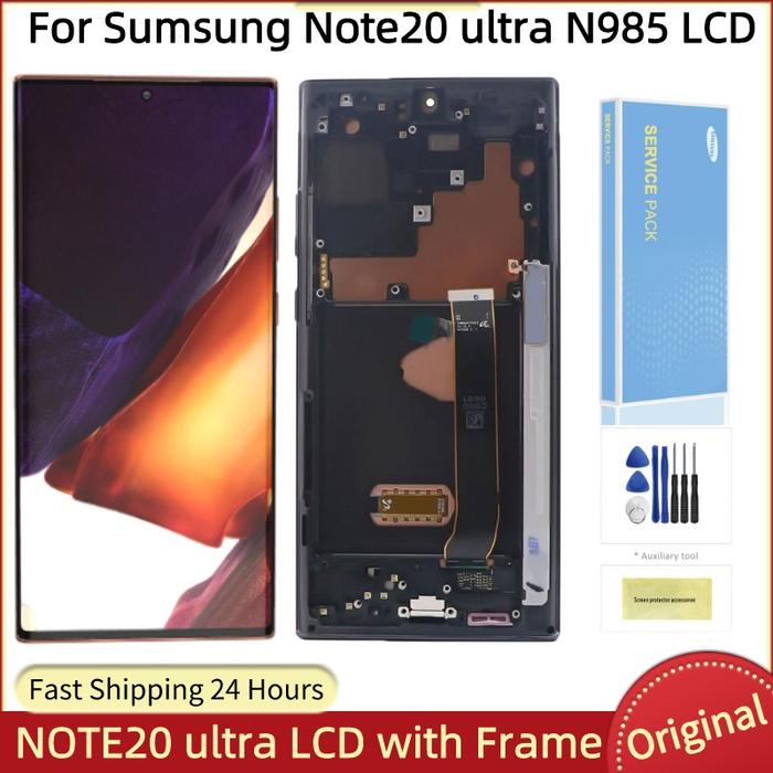 100%Original AMOLED Screen For Samsung Galaxy Note20 Ultra LCD