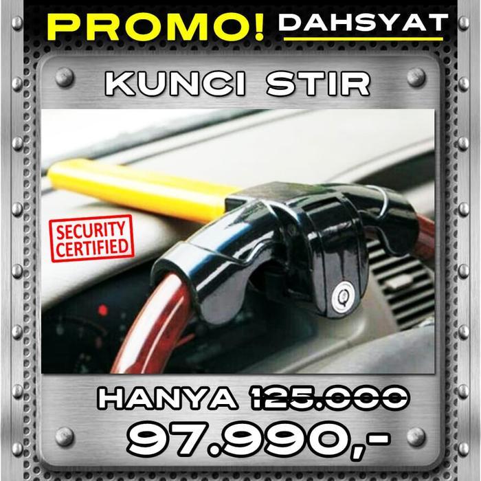 kunci Stir Mobil / Kunci Setir Armored Bar T / Kunci Pengaman Mobil