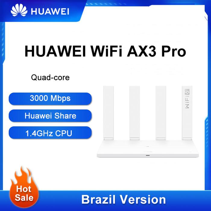 Brazil Version Huawei AX3 PRO Router Wifi 6 + 3000mbps Quad Core
