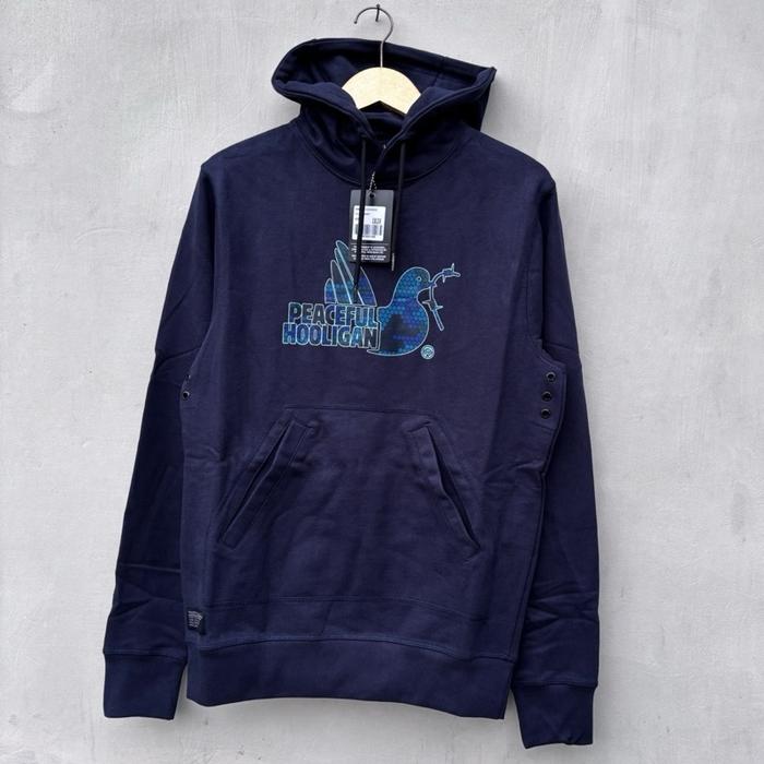 PEACEFUL HOOLIGAN ORIGINAL HEX DOVE HOODIE NAVY