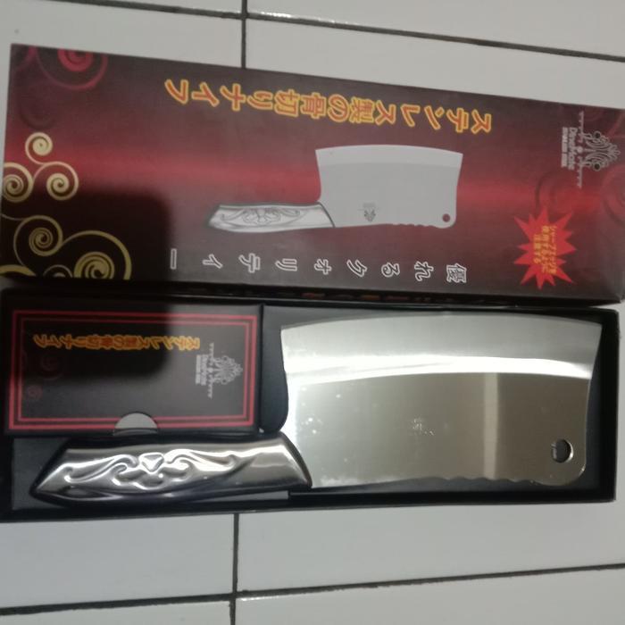 pisau daging-golok luji B 018 stenlis steel tajam