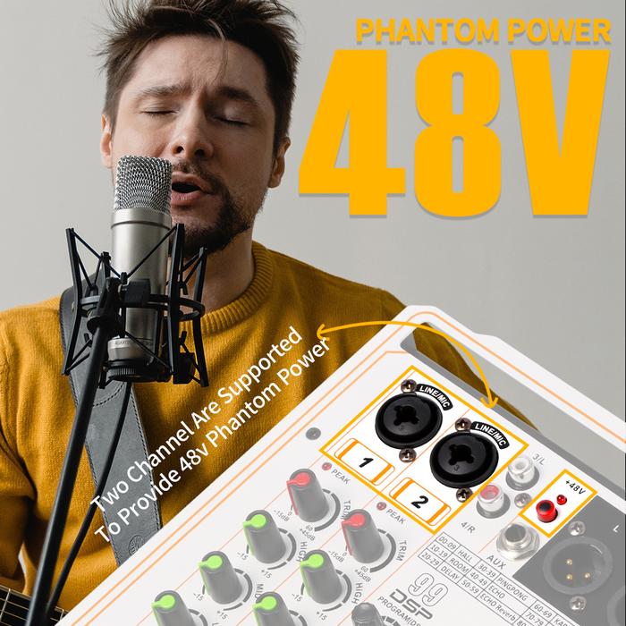 Mixer Audio 4 channel, Mixer Audio 99 efek DSP USB Sound Board
