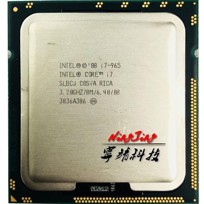 Intel Core I7-965 I7 965 3.2 GHz Menggunakan Prosesor CPU Quad-Core