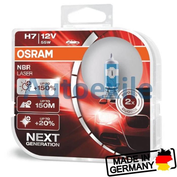 OSRAM NBR LASER NEXT GENERATION H7 NBL NIGHT BREAKER GEN2 LAMPU MOBIL CAPTIVA EVEREST FIESTA TRAX