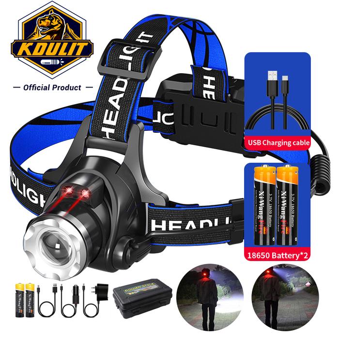 Sensor Light Headlights18650 12000lumens Powerful Flashlight Powerful