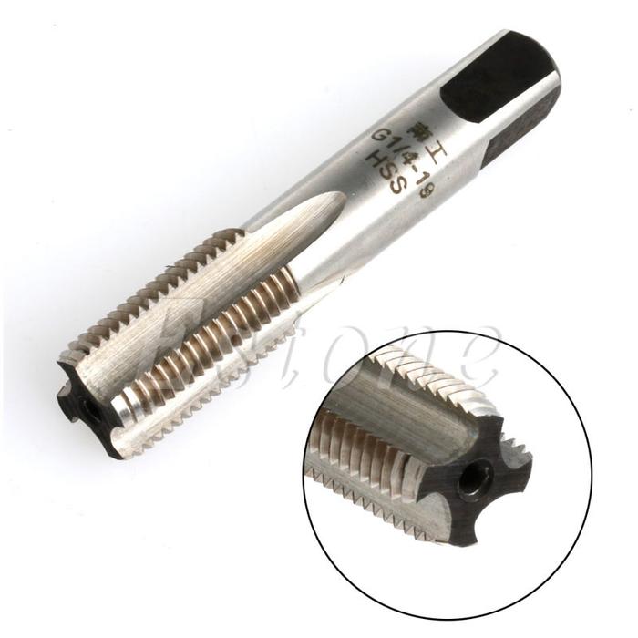 HSS 55° 4 Flutes G1/4-19 BSP 55 Degree Pipe 1/4'' Thread Tap Plug