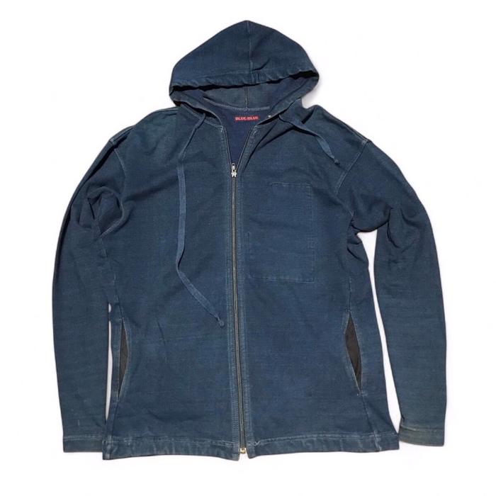 Blue Blue Japan Hoodie Sanforized denim Hoodie Jacket  Made in Japan  Size M  Fast Response