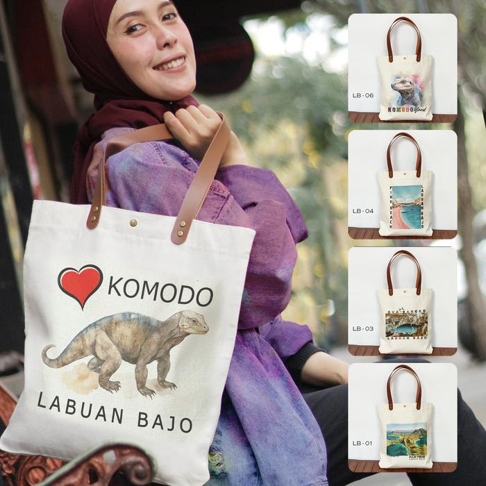 Canvas oleh oleh Labuan Bajo Tas Souvenir Labuan Bajo