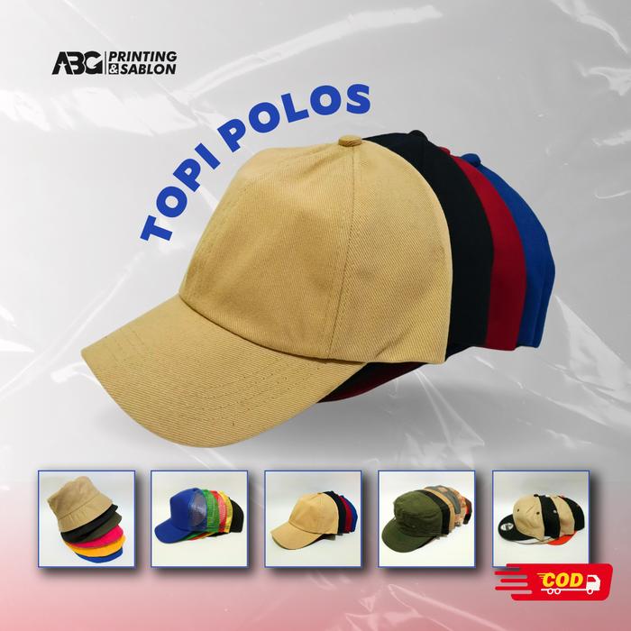 PROMO TOPI POLOS BASEBALL TRUCKER JARING KOMANDO BUCKET HAT PRIA WANITA CUSTOM MURAH