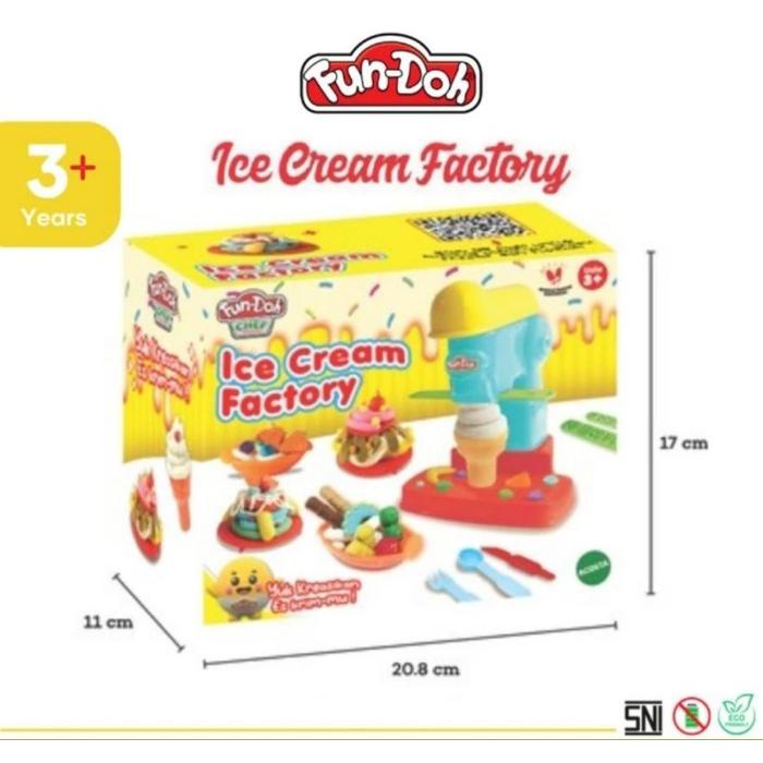 Fun doh Ice Cream Factory Cake Factory Mainan Ana Fundoh Lilin