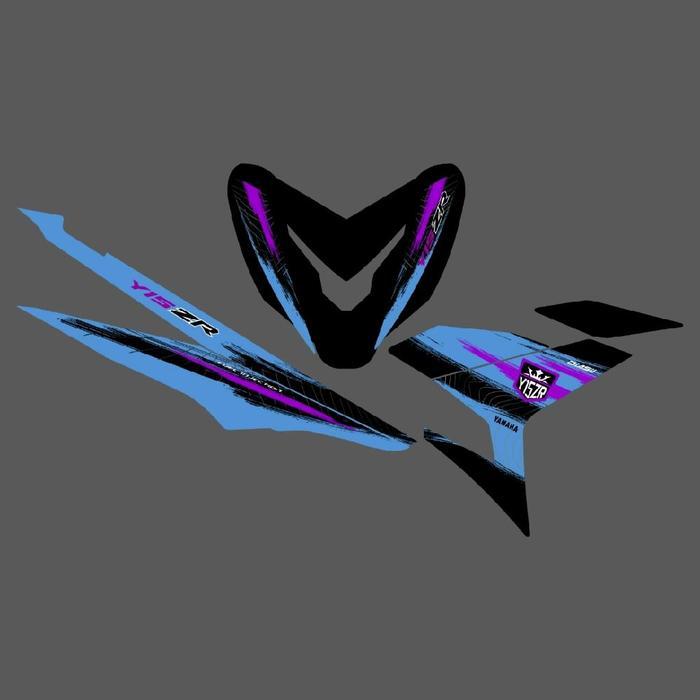 STRIPING TRANSPARAN MX KING Y15ZR MOTIF CUSTOM TERBARU STYLE TERBARU STICKER TRANSPARAN MX KING 150