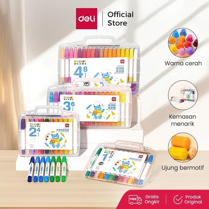 Deli Krayon / Gel Crayon 48 warna HM723