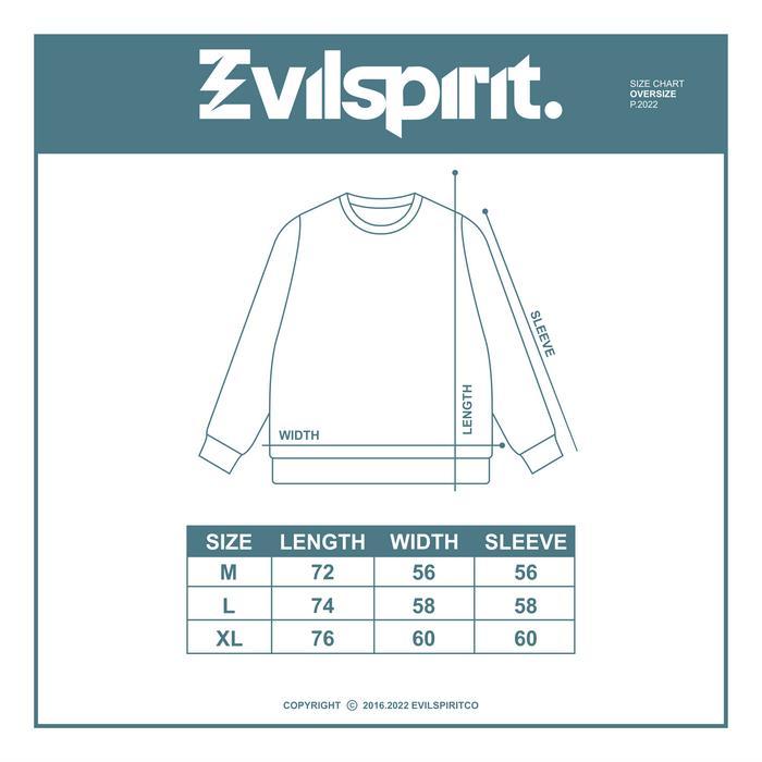 Evilspirit Jacket Halfzip - Olaxy Black Unisex Jaket Oversize Fleece Leather Pria Wanita Zipper Hita