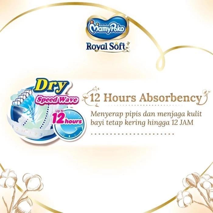 Popok Mamypoko Royal Soft Organic Cotton - All Size (Nb-Xl) - Popok Perekat - 1 Pack Nb 52 S 50 M 46