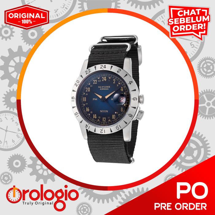 Jam Tangan Glycine Airman Vintage Men's Automatic Watch GL0477