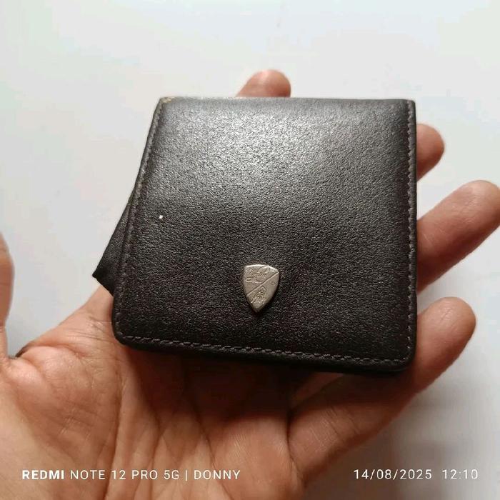 Dompet kulit koin vintage Torino Lamborghini