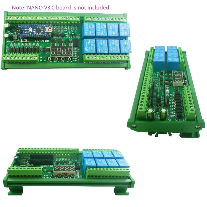 RS485 Relay PLC IO Expanding Board DN23E08 Automation Module