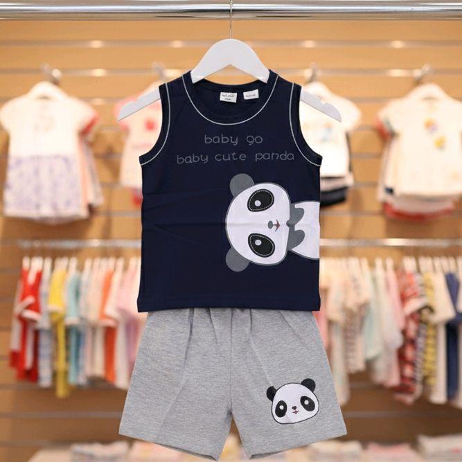 Setelan anak baby go baby cute panda
