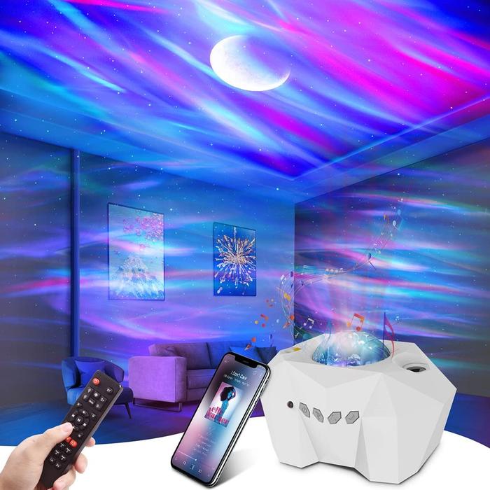 LED Aurora Proyektor Galaxy Langit Berbintang Lampu Proyektor Lampu
