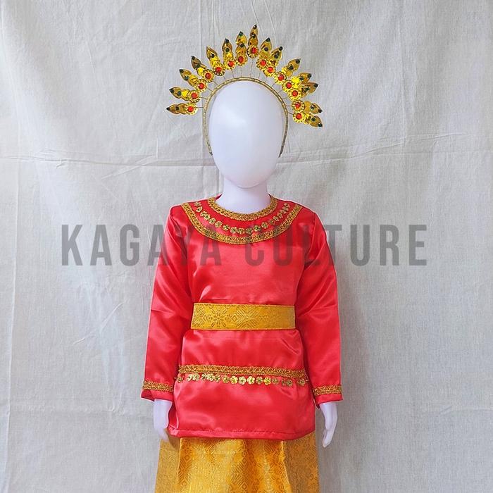 【NEW】 BAJU KURUNG MELAYU ANAK PEREMPUAN SET SUNTING KECIL TK SD SMP SMA - BAJU TARI MELAYU ANAK PERE