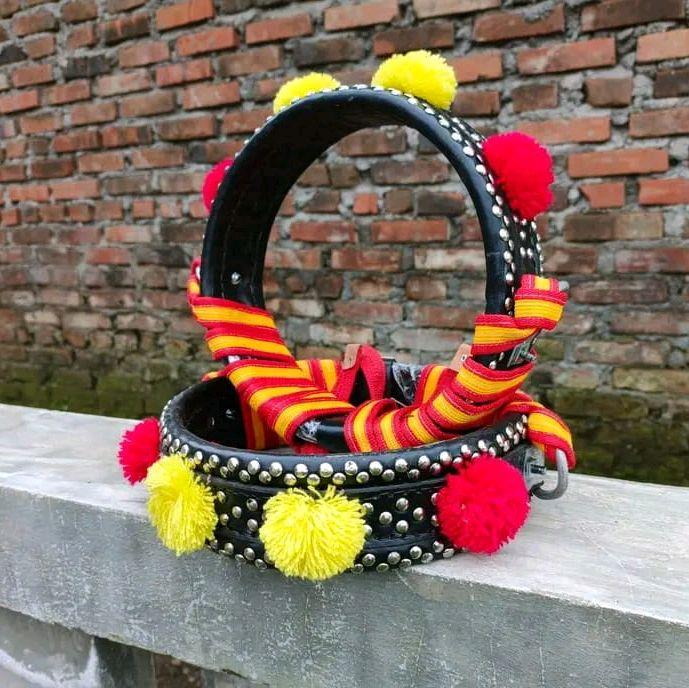 Kalung Domba Garut Gongseng Asli kulit