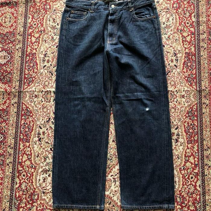 Celana Uniform bridge & Co reguler wide fit denim pants Vintage Denim Uniform bridge & Co streetwear