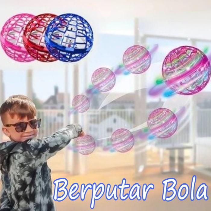 Drone Bola Terbang Ufo Ajaib Boomerang Gasing Terbang  Spinner Toys Led/Toys]Drone Bola Terbang UFO 