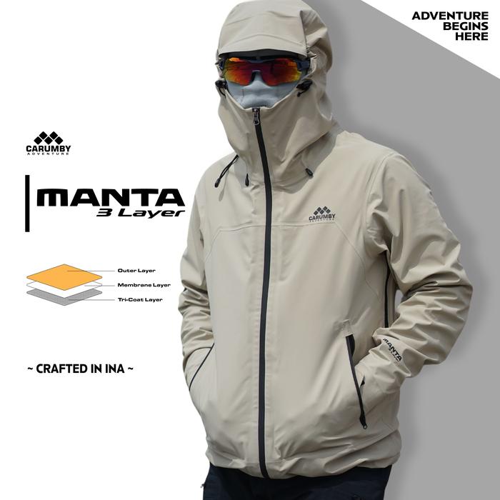 Jaket Gunung Carumby Manta 3 layer Waterproof