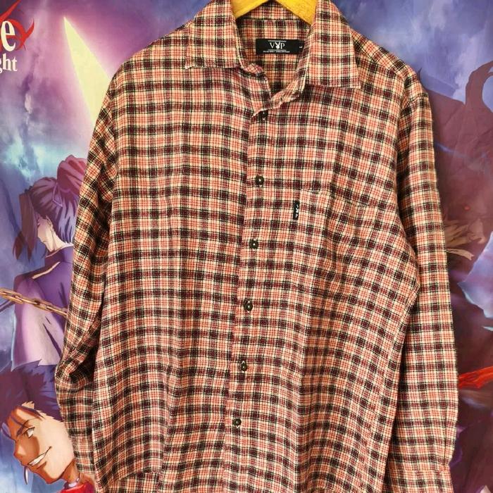 Vintage Y2K VIP Pl*yb*y Collection Plaid Flannel Shirt Kemeja Flanel Wool Veterano Original Second J