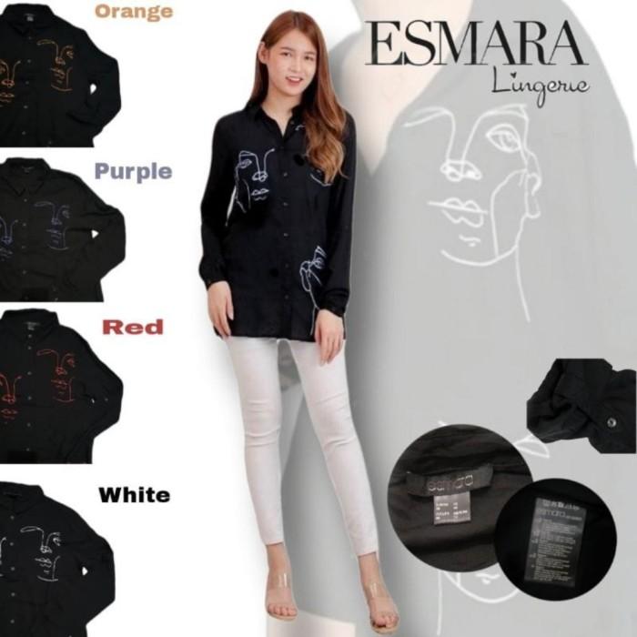 Promo kemeja hitam wanita esmara COD