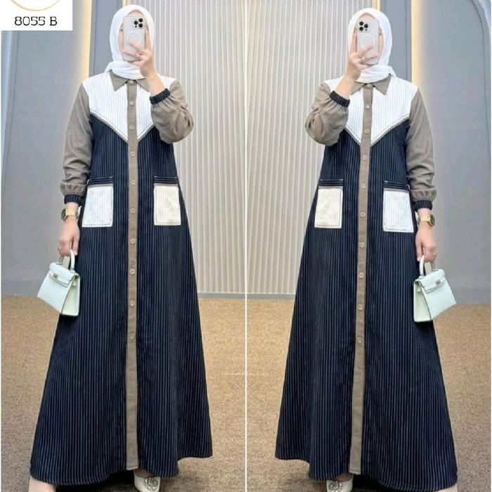 GAMIS KATUN KOMBINASI SPESIAL SYAINA BY SEMUT/ DRESS TERBARU ORIGINAL SYAINA BY SEMUT