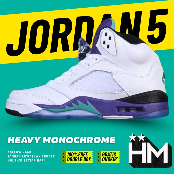 Jordan 5 Retro Grape Sneaker HQ7979-100 (Size 36-47.5)