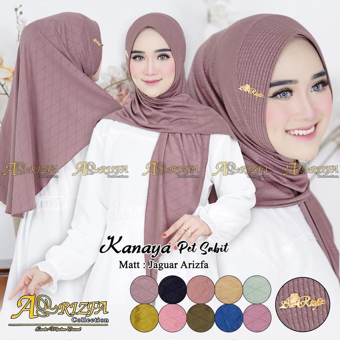 SS AR-RIZFA Daily Hijab Segitiga Instan Kanaya Pet Sabit Jilbab Dewasa Terbaru by Syaqeena Store ORI