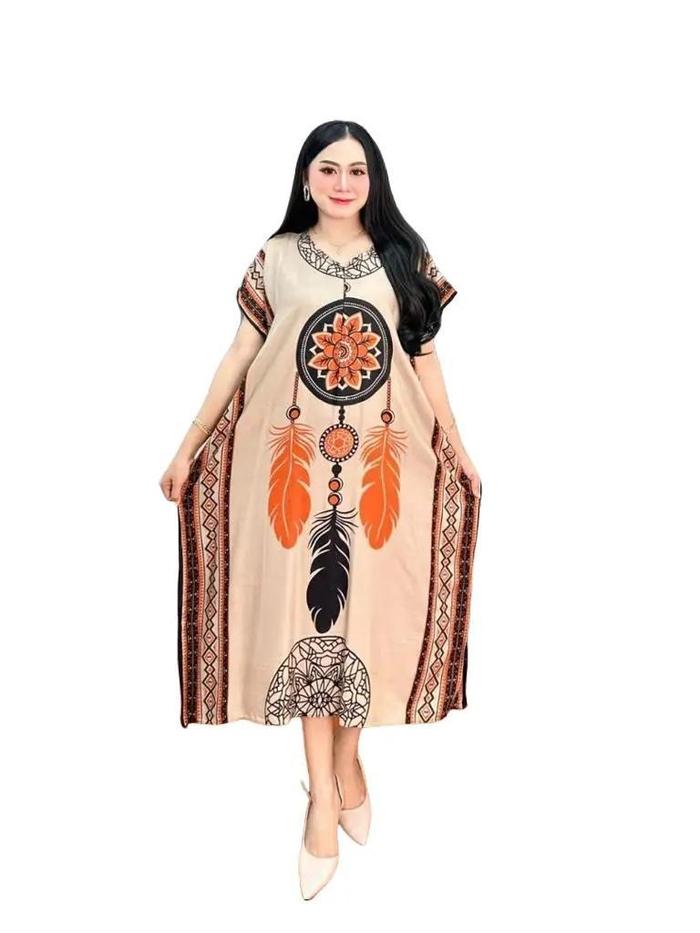 Terbaru Daster Rayon Busui Jumbo Daster Lowo Lawa Kelelawar Dress Bigsize Oversize Busui Friendly Re