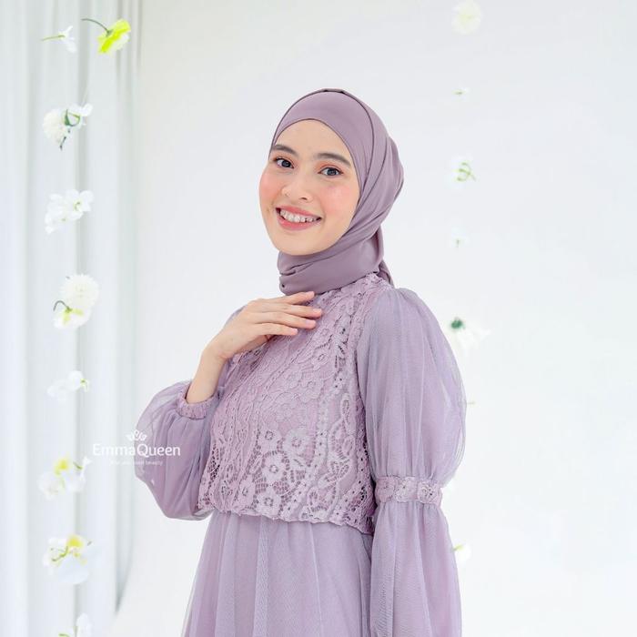 NEW EmmaQueen - Jilbab Pashmina Lessa Shawl Babydoll Premium Variasi Payet 175cm x 70cm tepi jahit F