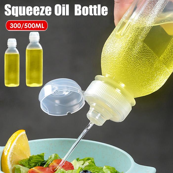 300ml/500ml Kitchen Squeeze Oil Bottle Dispenser Oil Spray Bottle
