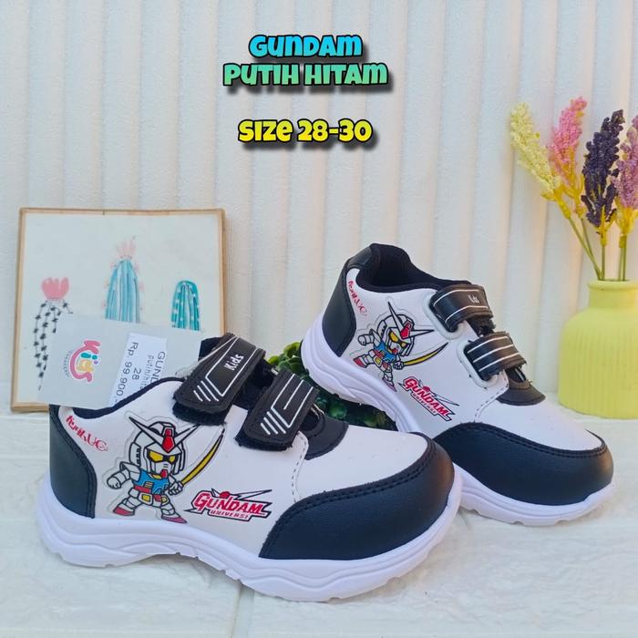Sepatu Sneakers Putih Anak Laki-laki Paud Alto Size 28-30 Keren Murah