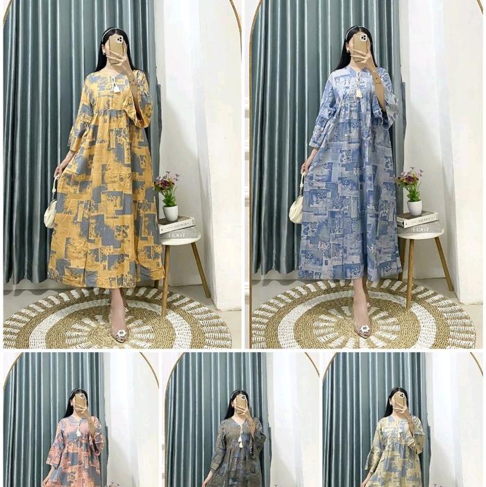 Gamis Alena Rayon Premium// Gamis Alena kekinian