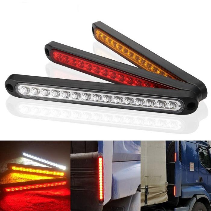 Lampu bohlam mobil 1x, bohlam cahaya LED 15LED untuk mobil truk SUV