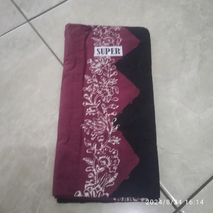 Sarung Kain Kluwung Hitam Tenun Katun Dewasa Ruwatan Kualitas Terbaik untuk Syarat Baju Tas dan Akse