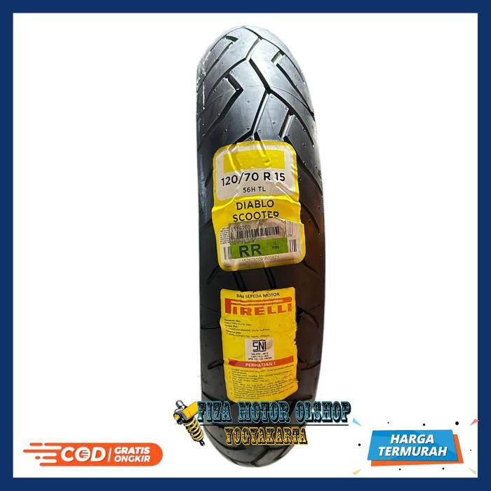 Ban Luar Tubeless Tubles 120/70-15 120 70 15 120/70 Ring 15 Pirelli Diablo Scooter 120/70-15 Tubeles