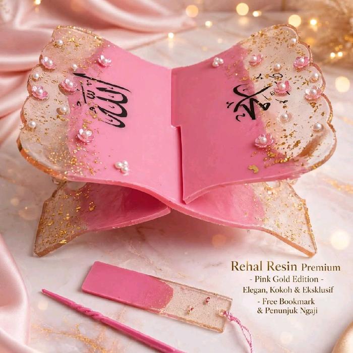 Rehal Alquran Resin aesthetic mewah elegant Muslim