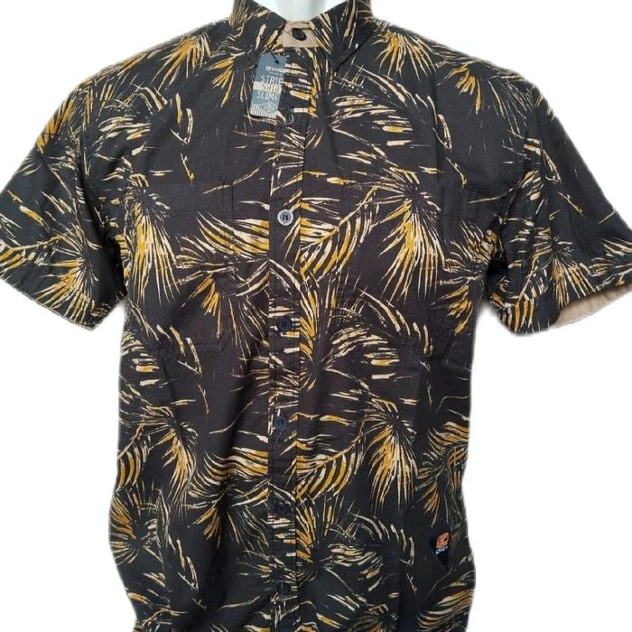 EMBA kemeja lengan pendek pria motif batik Katun Baju Casual Cowok Distro