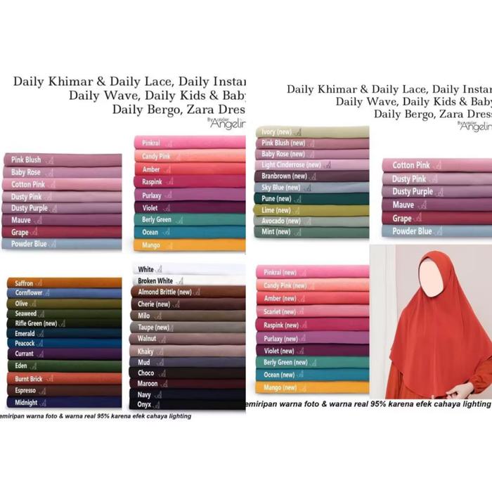 DAILY INSTAN, DAILY BERGO, DAILY NONPAD ATELIER ANGELINA, DAILY ATELIER ANGELINA