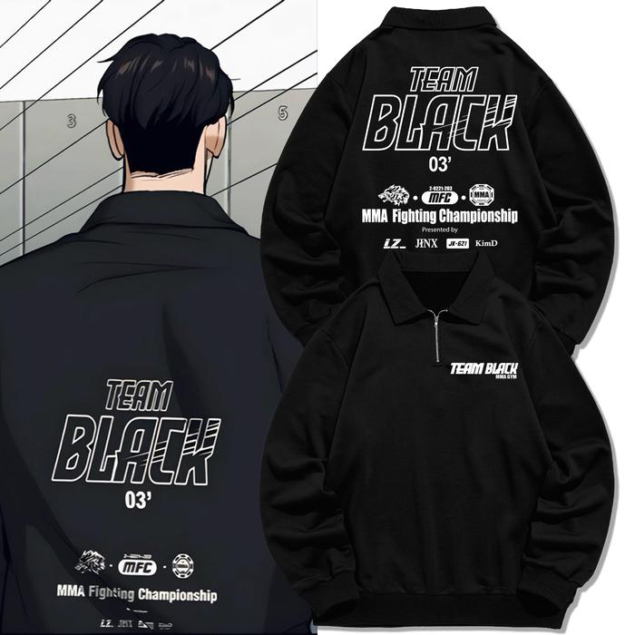 Jaket Halzip Jaekyung Team Black Jinx / Team Black Gym Manhwa Jinx