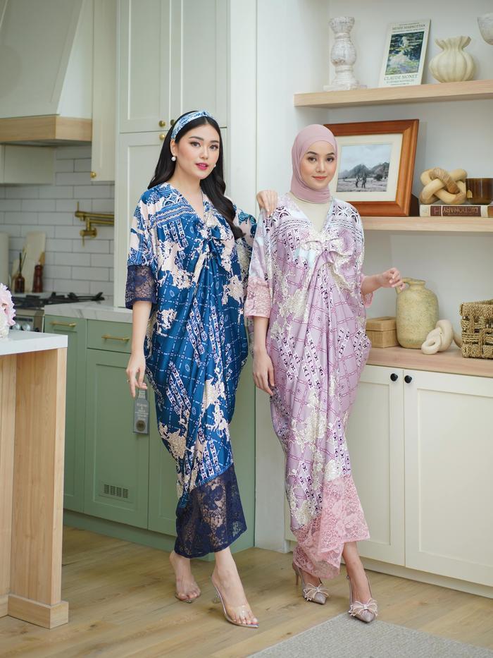 Missnomi - Alhena Kaftan Brokat / Kaftan Premium / Baju Wanita / Kaftan Couple motif muslim Panjang 