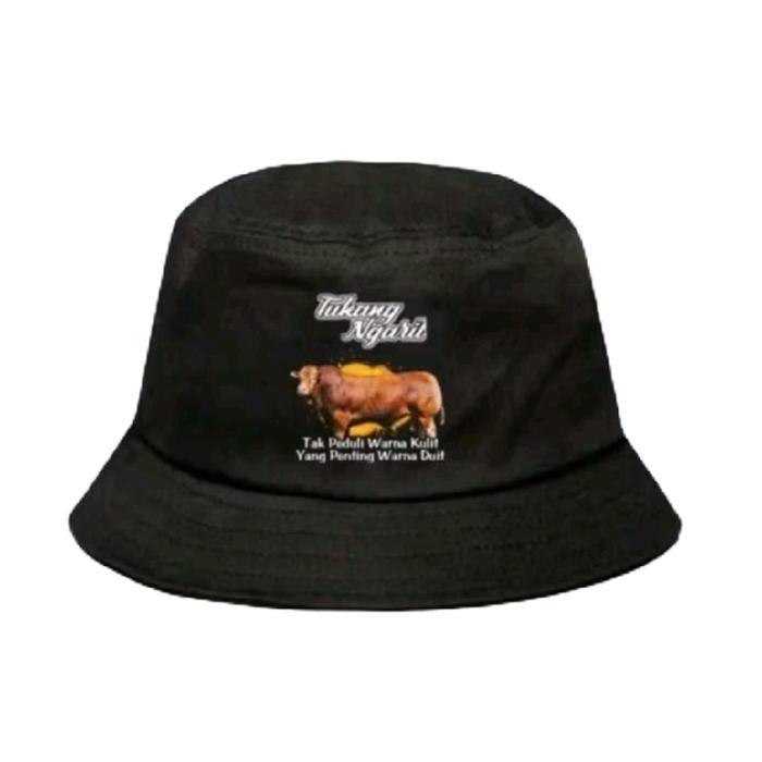 TOPI BUCKET HAT TUKANG NGARIT SAPI COKLAT
