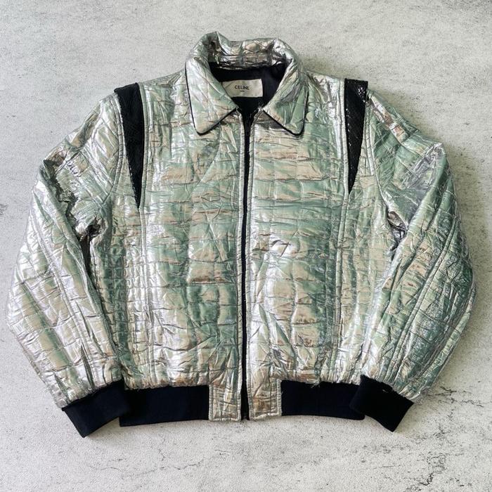 Very Rare Celine x Hedi Slimane 2009 Runway Silver Jacket authentic original