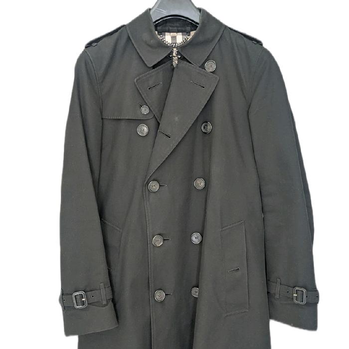 Preloved Burberry Kensington Heritage Trench Coat Mid Length in Black Size UK 46
