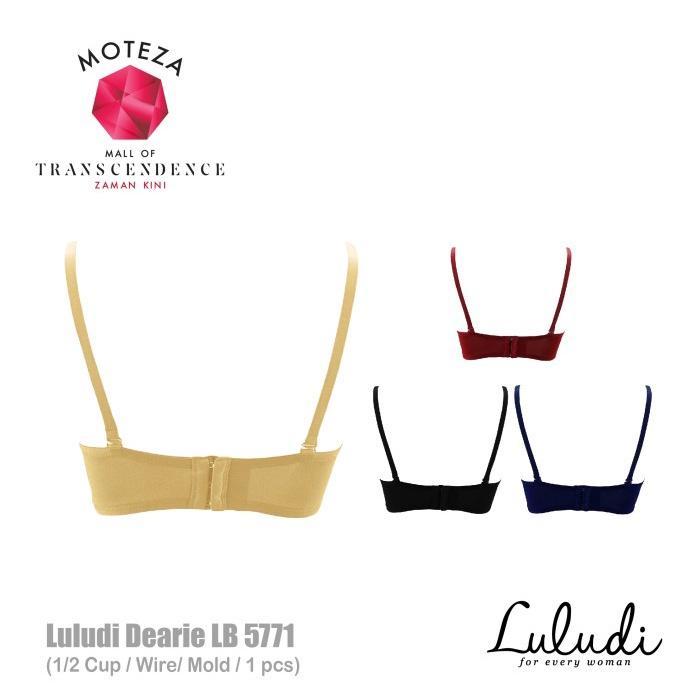 Terlaris- Luludi Dearie Bra - Lb 5771 R1 - 1/2 Cup - Mold - Wire ( Kawat) Busa Top Wanita Bh -Gratis